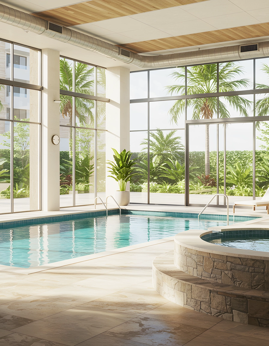 Oberoi Realty Three Sixty North Gurgaon Indoor Heated Pool Amenity
